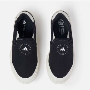 Adidas x Stella McCartney court slip-on black unisex 9.5 men 10.5 women
